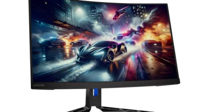 لينوفو تكشف عن شاشة R27qc-30 بتصميم منحني ومعدل تحديث 180Hz