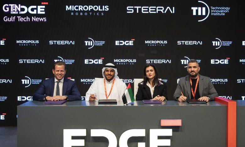 مجموعة ايدج، ومعهد الابتكار التكنولوجي، و"مايكروبوليس"، و"ستير إيه آي " تُعزّز القدرات السيادية للدولة عبر نشر منصة لوجستية ذاتية متقدمة